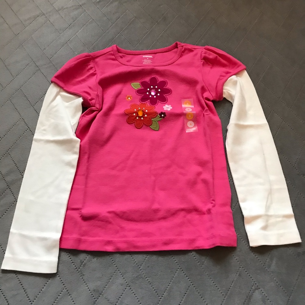NWT Gymboree flower top Sz 6